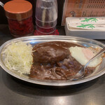 カレーの市民 アルバ - 今週のメニュー　手ごねハンバーグのライス大盛り　　　　800+100+100=1,000円(税込)