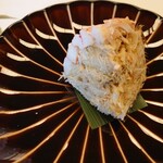 鮨 小野 - 噴火湾の蟹肉詰め