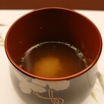 鮨 小野 - 牡丹海老の頭の味噌汁