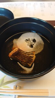 鮨 小野 - アイナメとかぶと胡瓜のお椀