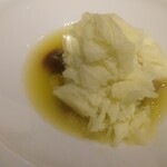 レストラン ローブ - メロン、黒いのは餅みたいな