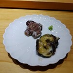 鮨 よし田 - シャコ、バイガイ