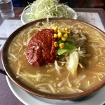 ラーメン党 ひさご - 味噌ラーメン(¥850)+辛みそ(¥140)+大盛(¥100)