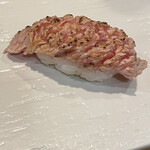 鮨 波づき - まぐろ　かまとろ炙り