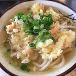 徳仙茶屋 - えび天うどん   450円なり