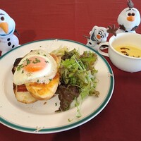 ワイン食堂 palmier - モーニング　クロックマダム　850円（ドリンク付き）