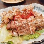 Honkaku Washoku Koshitsu Izakaya Yashiki No Niwa - ★★鶏の塩焼き 800円 カリカリだけど味はイマイチ！