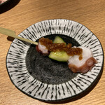 銀座あまくさ - 箸休め　蛸と胡瓜の葱生姜ダレ