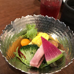 日本料理 海幸 - 目にも愉しいサラダ♡ワクワクするね