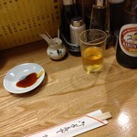 廣東餐館 鳳飛 - 昼から瓶ラガー