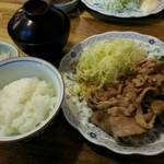 とんかつ ゆたか - 生姜焼き定食