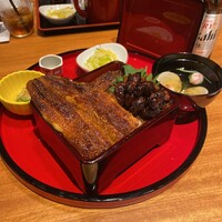 炭焼うな富士 名駅店 - 肝入り特上うな重