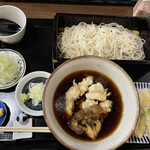手打蕎麦のたぐと - 冷やしかしわせいろ　大盛り