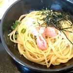 洋麺屋 五右衛門 - ハーフ＆ハーフAセット（1450円）の炙りたらこバター