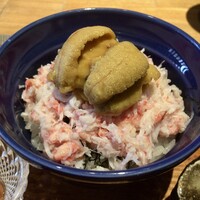 輪久 - (追加)紅ずわい蟹と雲丹のご飯
