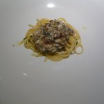 タニーチャ - パスタ１：（アーリオオーリオ：生牡蠣のソース）(2013.3)