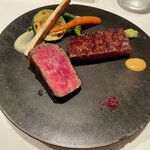 Steak Dining Vitis - 黒毛和牛炉窯ステーキ2部位の食べ比べ