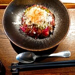 ステーキ丼 くに美 - 注文品を上から。