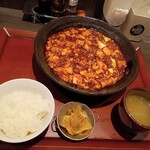 四川飯店 - 陳健一麻婆豆腐　1,600円+ごはんセット　200円