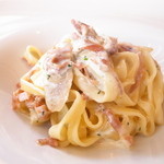 新ごぼうと生ハムのクリームソース