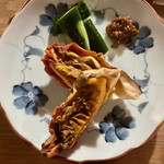 源氏 - ホヤの酒蒸しとモロキュウ