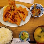 Izakaya Saichan - アジフライ定食ご飯普通盛り