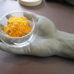 プレゼンテ スギ - ボラと鱸のカラスミの蕎麦