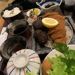 名代とんかつ一休 - まるごと一休食べ比べセット2200円