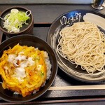 Yude tarou - 天とじ丼セット