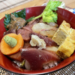 佐原飯岡家 - 刺身（漬け）盛り合わせ丼