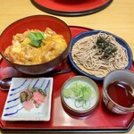 サガミ - 純和鶏丼と麺。1280円