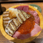 焼うお いし川 - のどぐろ炙りのせ豪快海鮮丼(3960円)