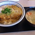 かつや - カツ丼514円＋豚汁105円