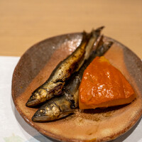 うを徳 - 2022.6 琵琶湖若鮎有馬煮 加賀野菜打木赤皮甘栗かぼちゃ