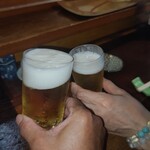 宝来 - 生ビールとノンアルビール