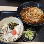 ゆで太郎 - 朝セット（焼鯖ごはん）2022.06.17