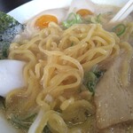 Raamen Gantetsu - 麺のアップ