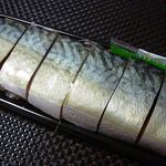 魚河岸のすしえびす - サバ棒寿司 500円