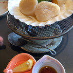 Shabushabu Nihon Ryouri Kisoji - 生帆立バター焼き・1210円だけど、LINEクーポンで半額に♡