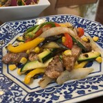 バサラ - ランチ：信州黒豚ヒレ肉と野菜のスパイシーソテー(\1,700)