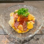 Ikejiri Ihatsuten - あん肝と鮮魚の和えもの