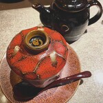 和フレンチバル村塾 屋根裏 別邸 - ◯〆の一品・フォアグラ丼ひつまぶしスタイル