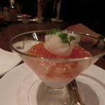 シャンパン&醤油バー フルートフルート - 柚子の香りのイクラだよ～