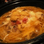 ボワ ヴェール - 「いちご煮のパスタ」…そう、雲丹（うに）と鮑（あわび）と…