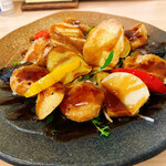 菜々笑 - ふんわり魚とれんこんの黒酢あんかけ_¥1,100