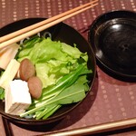 瀬里奈 - 特選牛しゃぶしゃぶのお野菜・その１です。