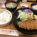 Tonkatsu Minagawa - 上ロースかつ定食2000円