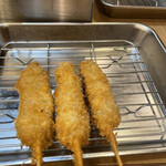 Kushikatsu Shichifukujin - 牛串3本