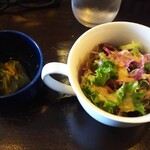 うみからそらへ - 小鉢とサラダ