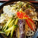 千曲そば - 店オリジナルメニュー！冷やし蕎麦に天麩羅、カニカマ他！